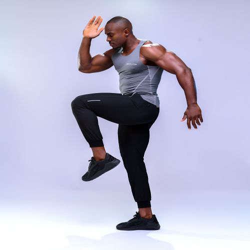 Men's Skintight Training Tank Top - Grey