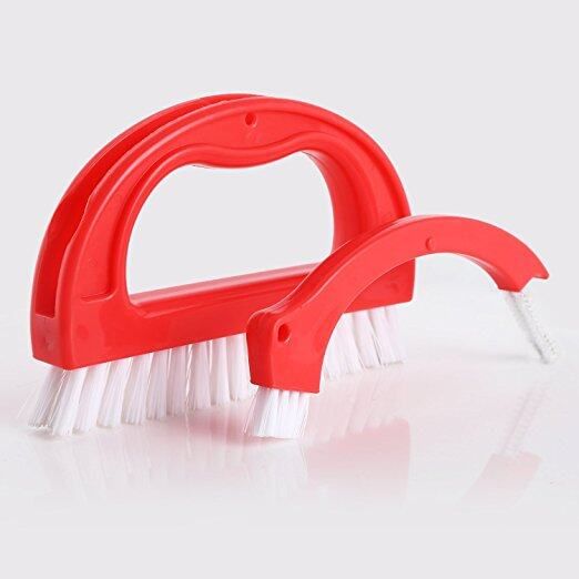 Grout Cleaner Brush Tile Joint Cleaning Scrubber Brush With Nylon Bristles Great Use For Shower Red
