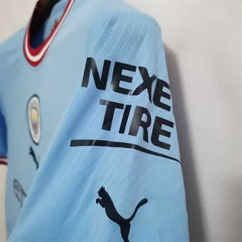 Lady's Official Manchester City Home Jersey Blue