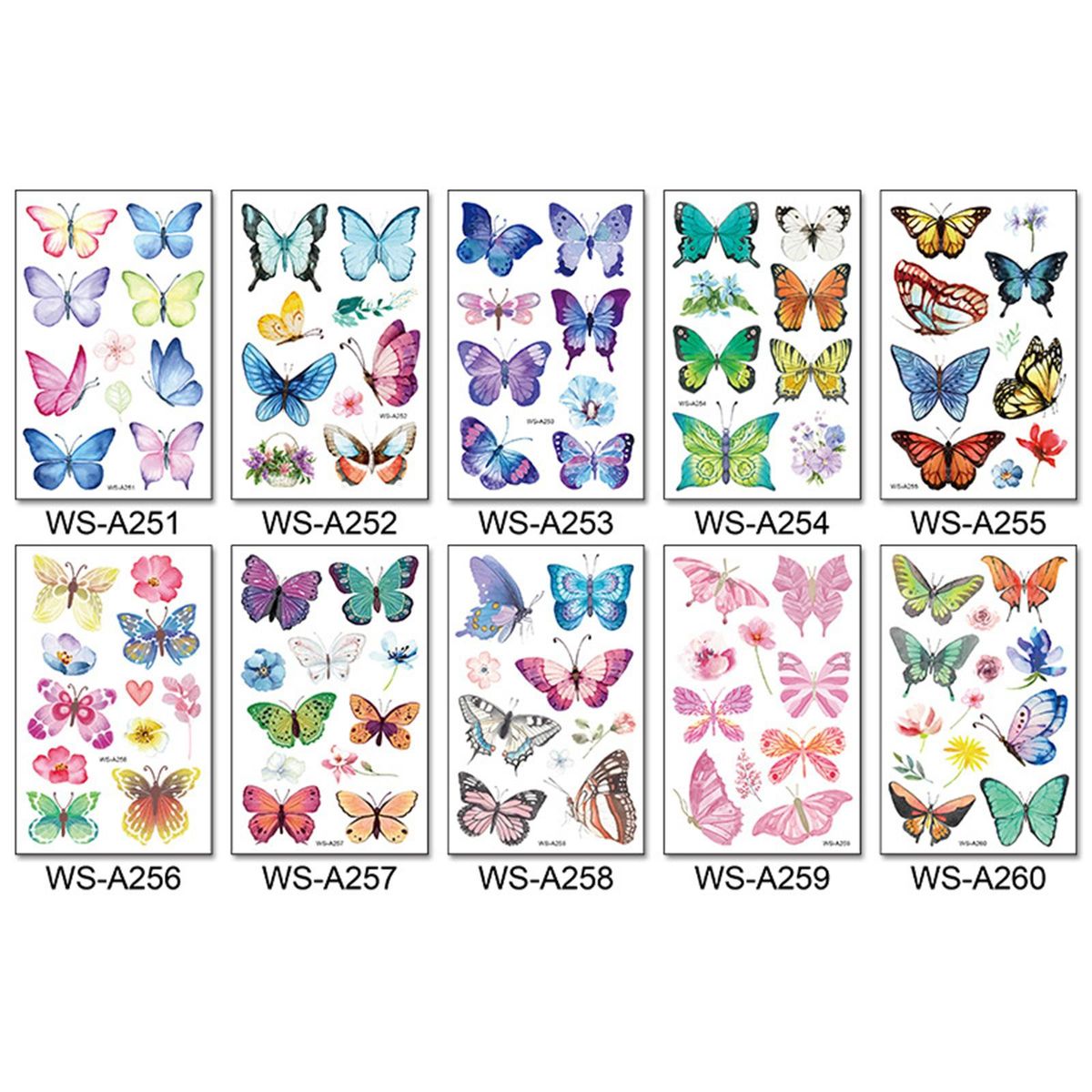 10Pcs Butterfly Temporary Butterfly Stickers Decals For