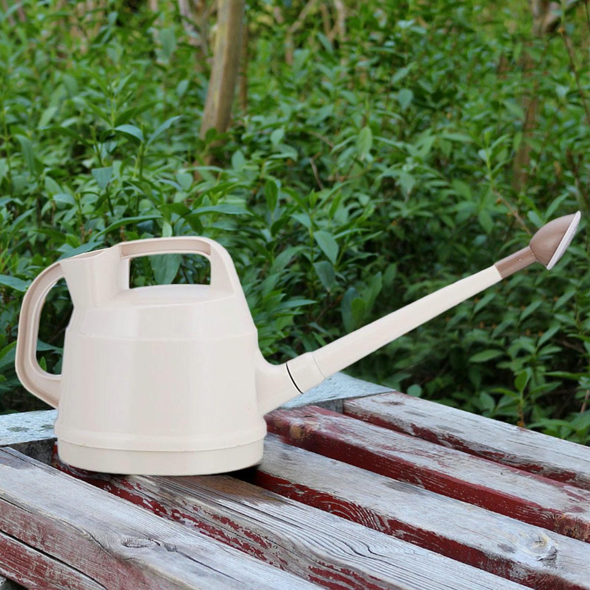 Indoor Plant Watering Pot with Detachable Long Spout 4.5l Ergonomic Beige