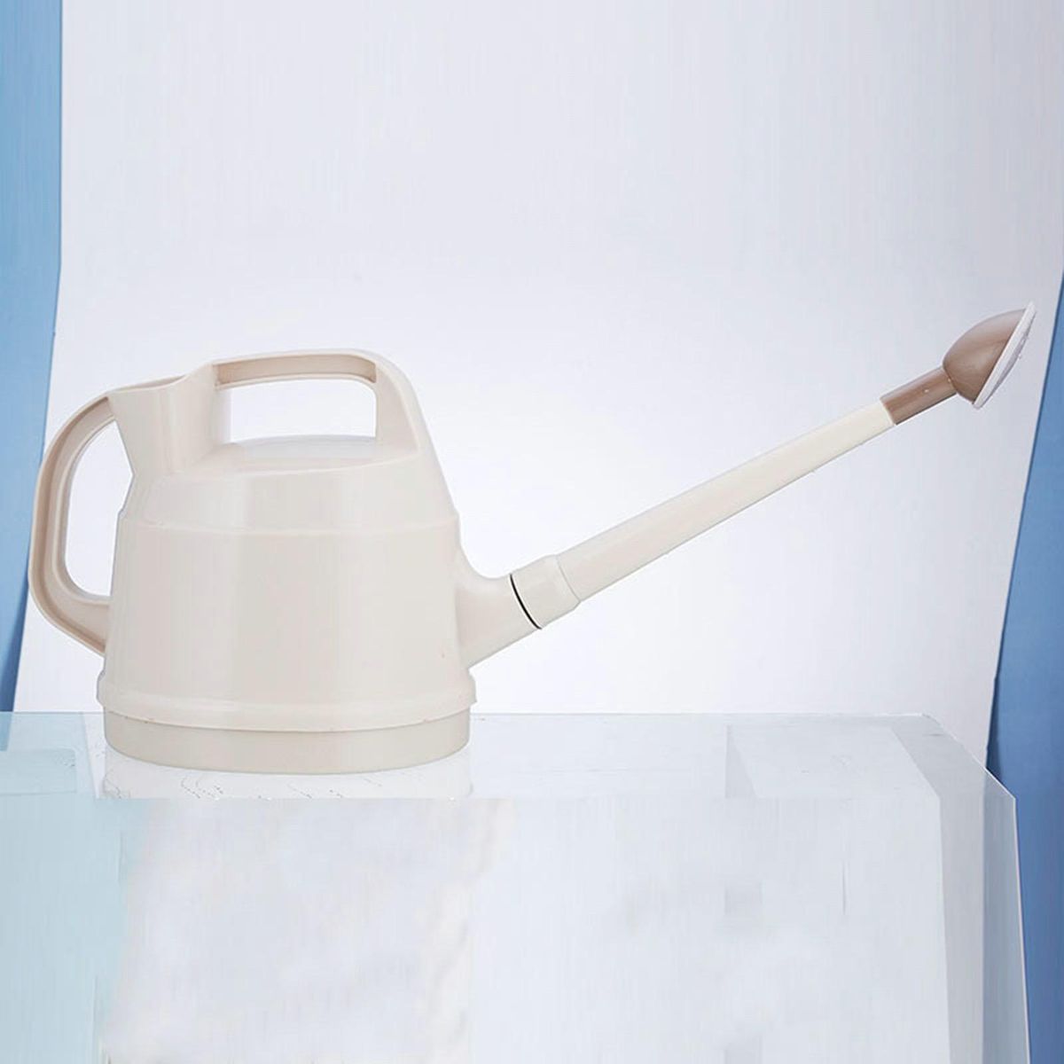 Indoor Plant Watering Pot with Detachable Long Spout 4.5l Ergonomic Beige