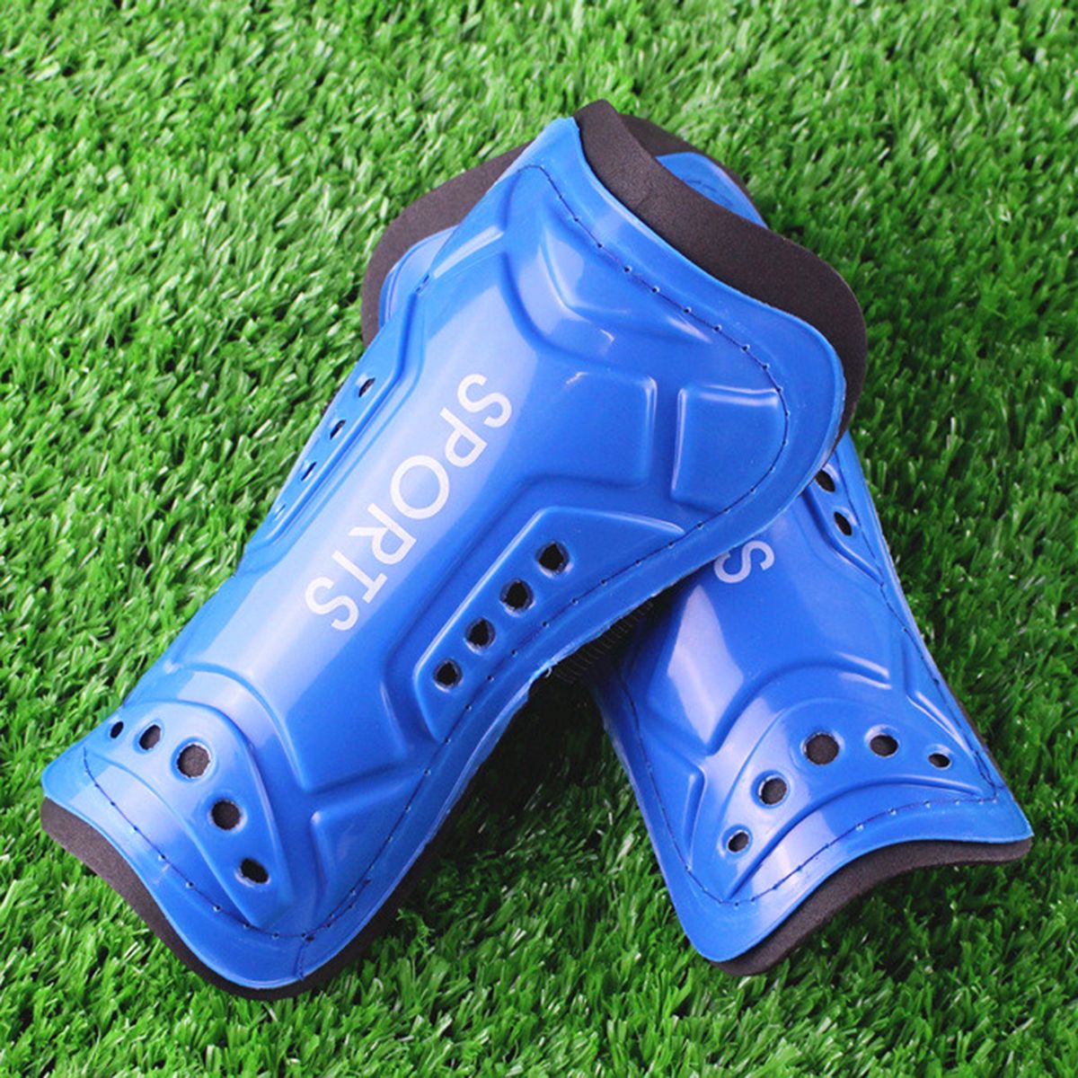 1 Pair Shin Guard Professional Shields Legging Shinguard Blue