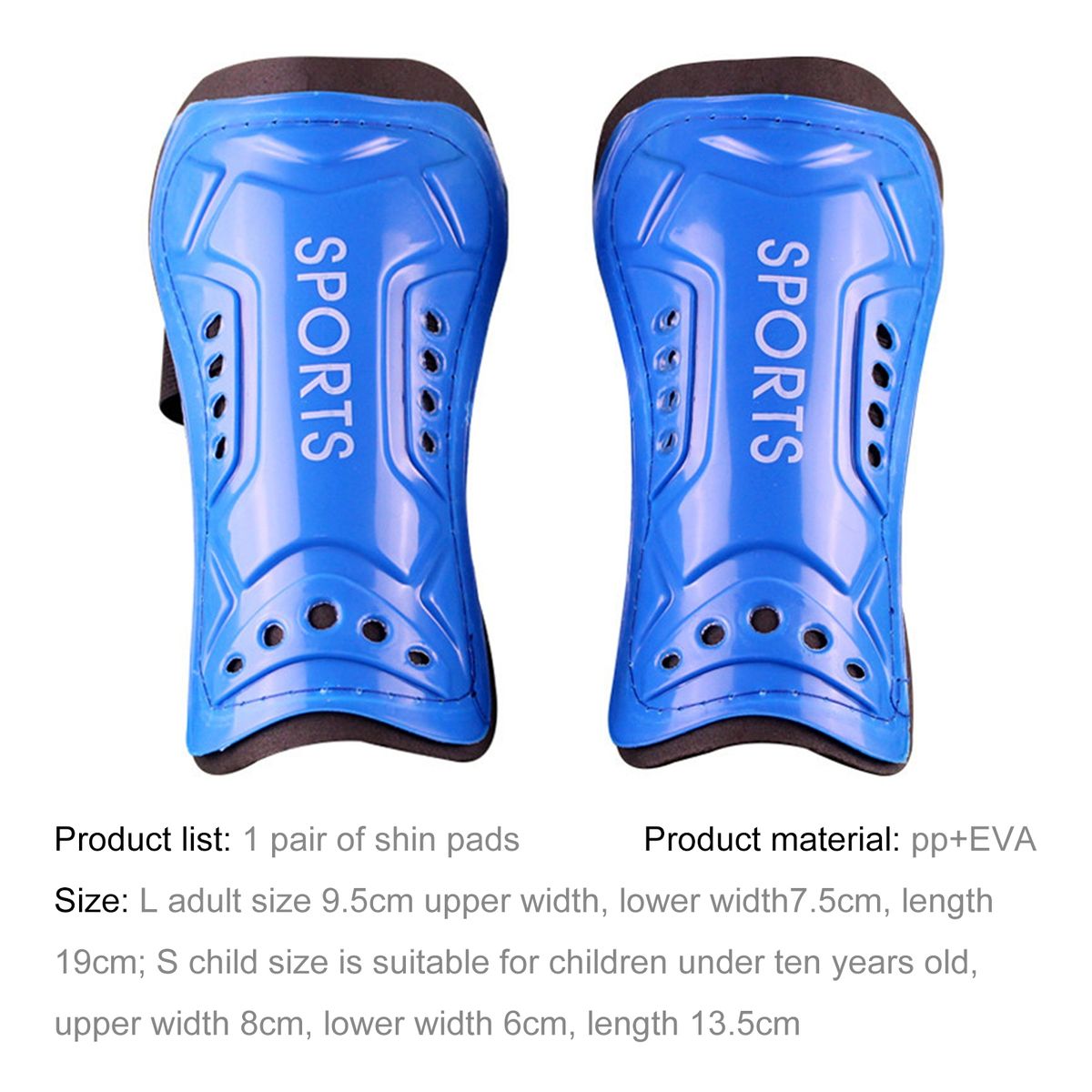 1 Pair Shin Guard Professional Shields Legging Shinguard Blue