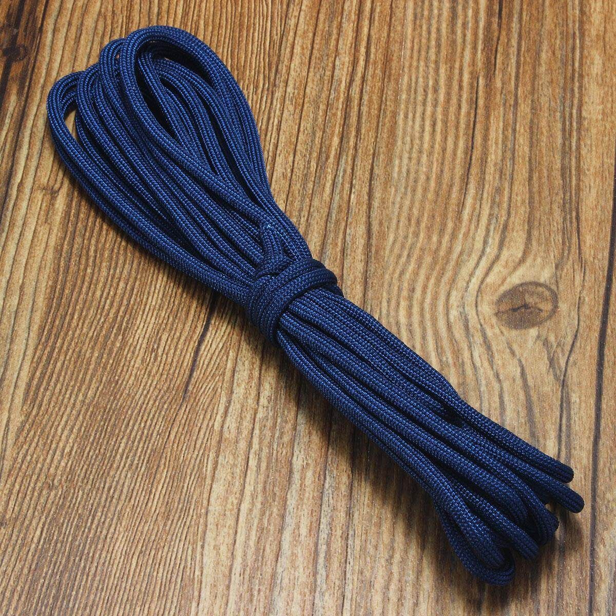 15FT 5meters 505 550 PARACORD 7 INNER STRANDS MIL SPEC TYPE III BUSHCRAFT SURVIVAL LANYARD Deep Blue 13deep Blue