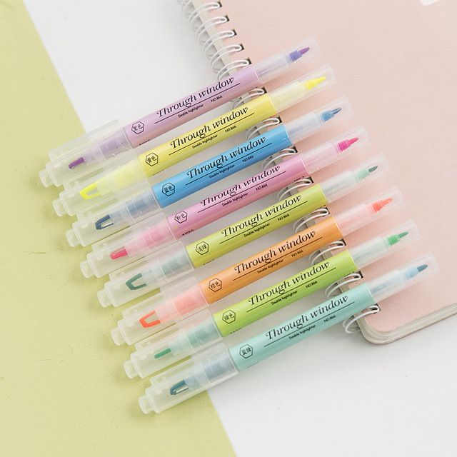 8 Colors/set Hollow Window Tip Design Soft Pastel