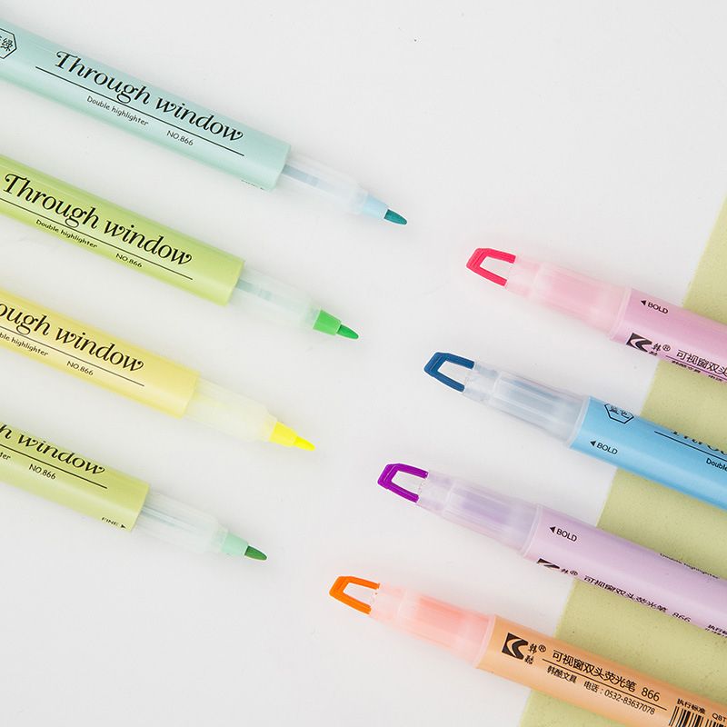 8 Colors/set Hollow Window Tip Design Soft Pastel