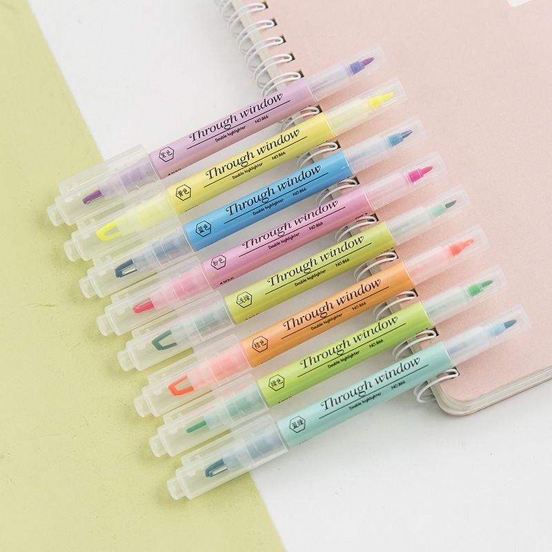 8 Colors/set Hollow Window Tip Design Soft Pastel