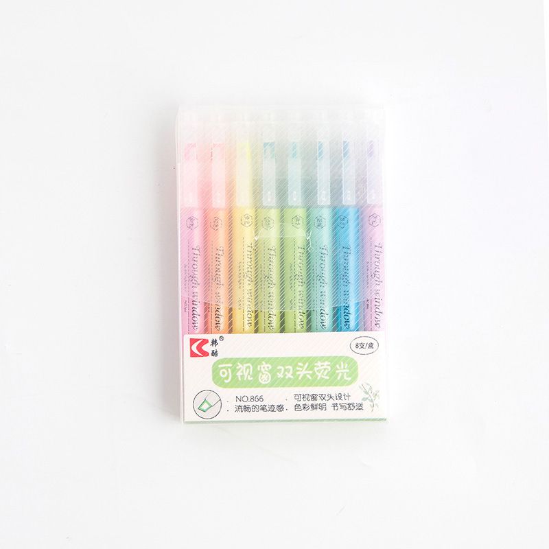 8 Colors/set Hollow Window Tip Design Soft Pastel
