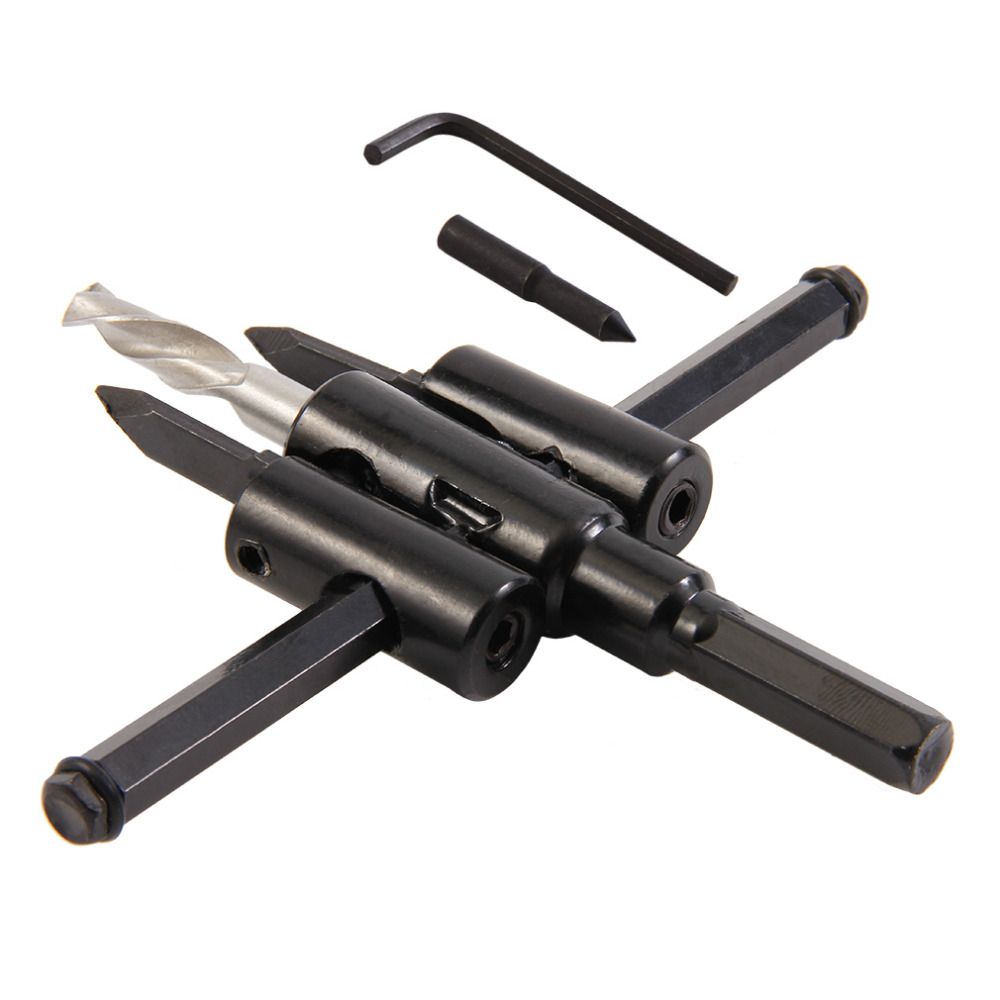 Adjustable Metal Alloy Steel Wood Circle Hole Saw Drill Bit