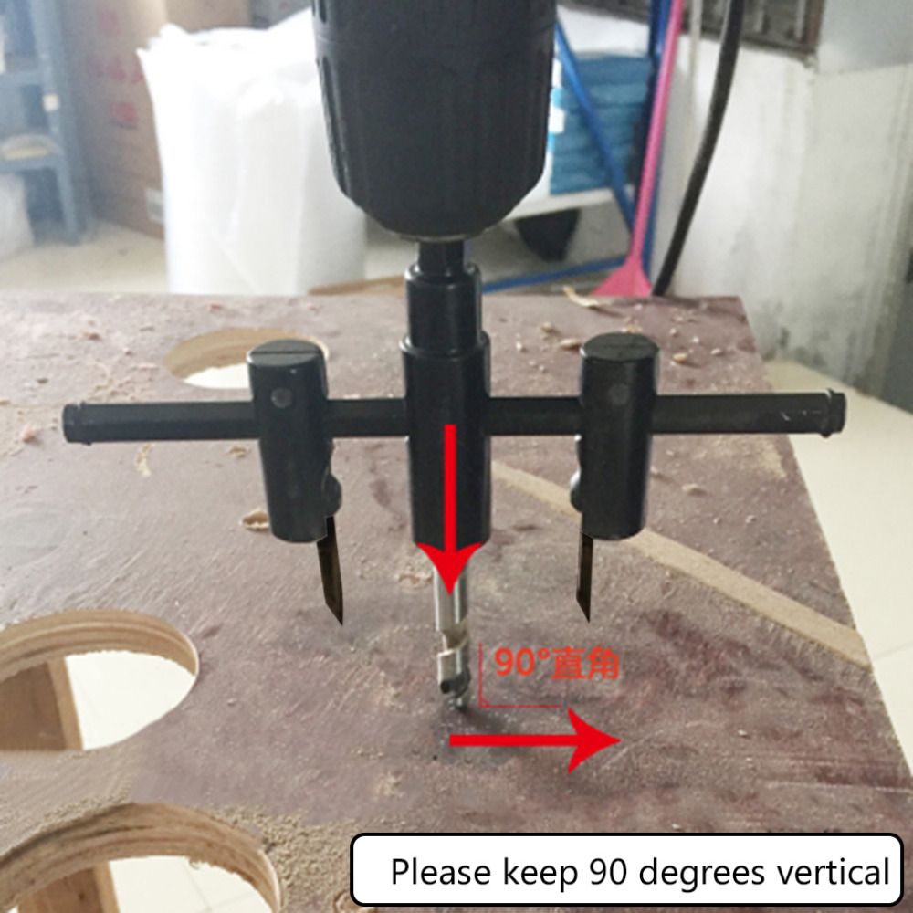 Adjustable Metal Alloy Steel Wood Circle Hole Saw Drill Bit