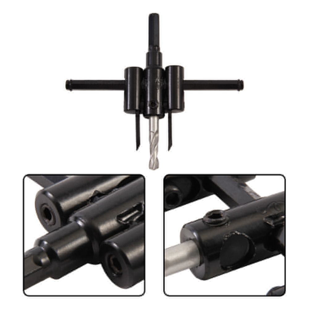 Adjustable Metal Alloy Steel Wood Circle Hole Saw Drill Bit
