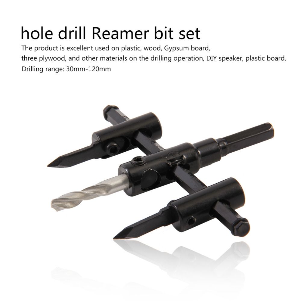 Adjustable Metal Alloy Steel Wood Circle Hole Saw Drill Bit