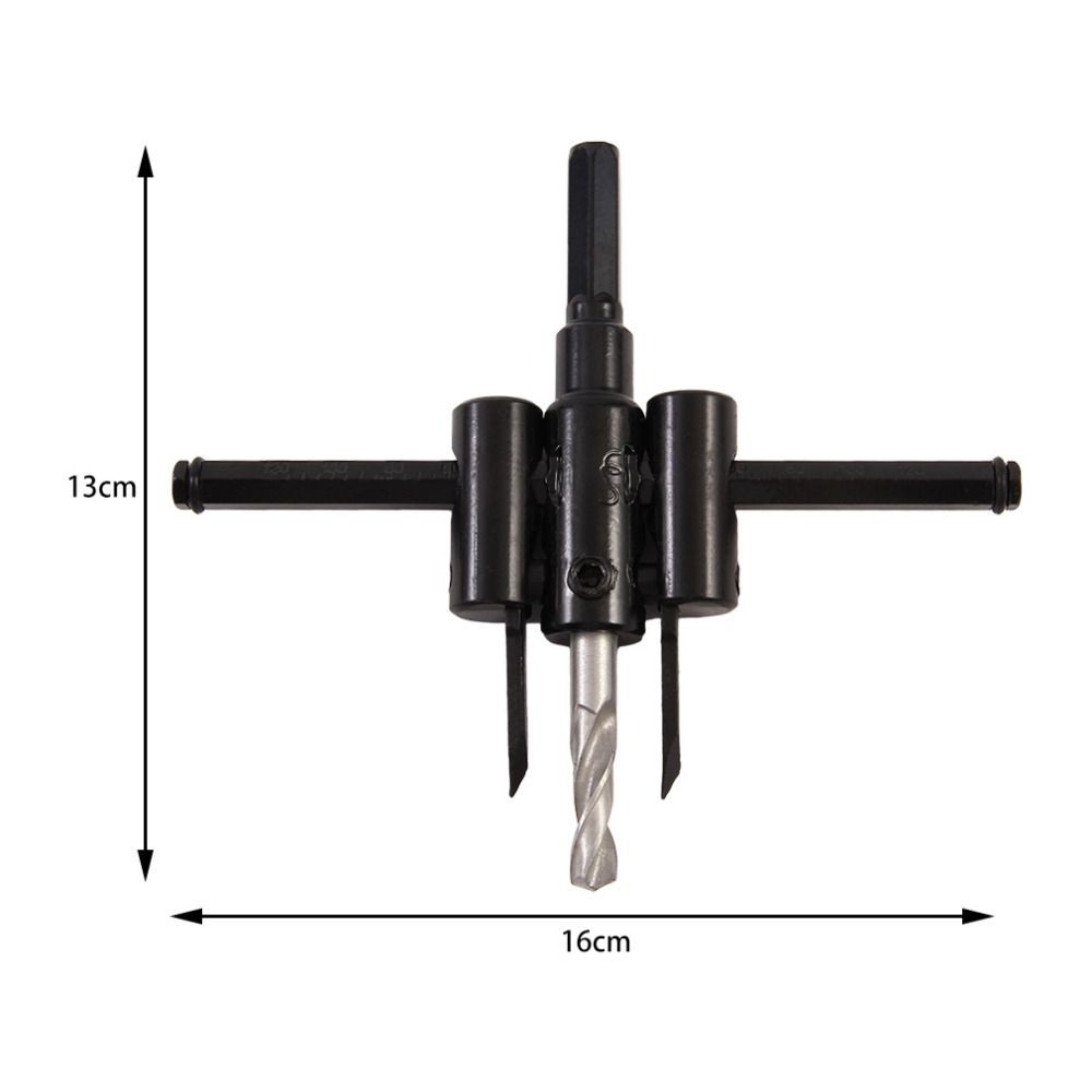 Adjustable Metal Alloy Steel Wood Circle Hole Saw Drill Bit