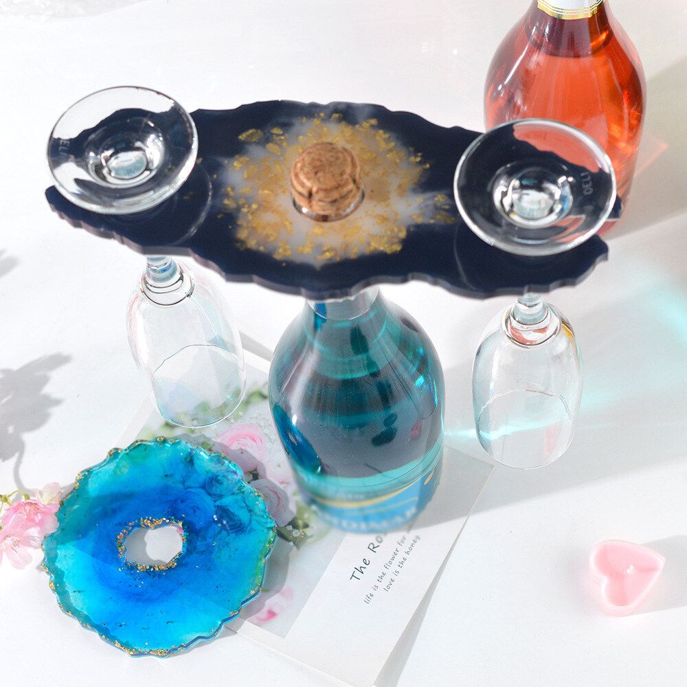 DIY Silicone Tray Crystal Epoxy Mold Crafting Resin Casting Cup Epoxy Mould Craft