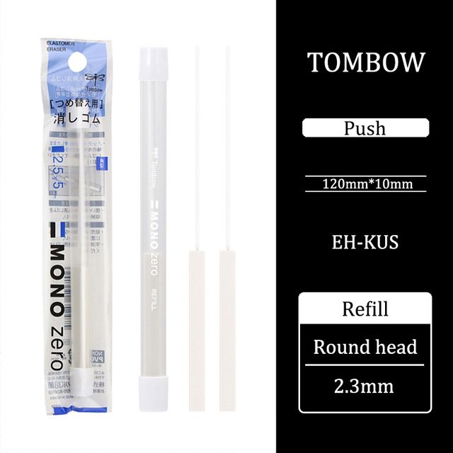 1pcs Japanese Tombow Mono Zero Pen-shaped Push Era