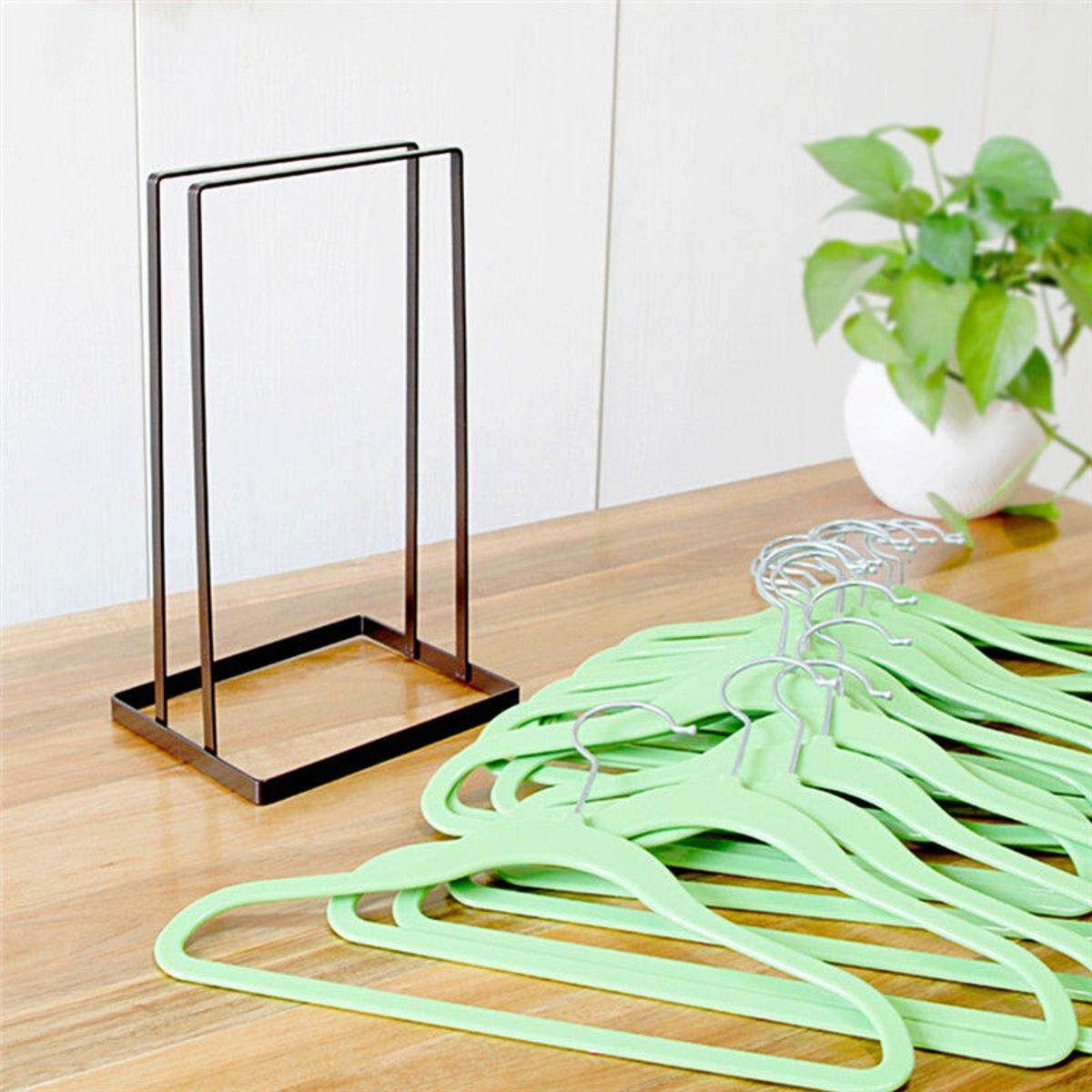 Smart Design Clothes Hanger Stacker Iron Holder Storage Organizer Rack
