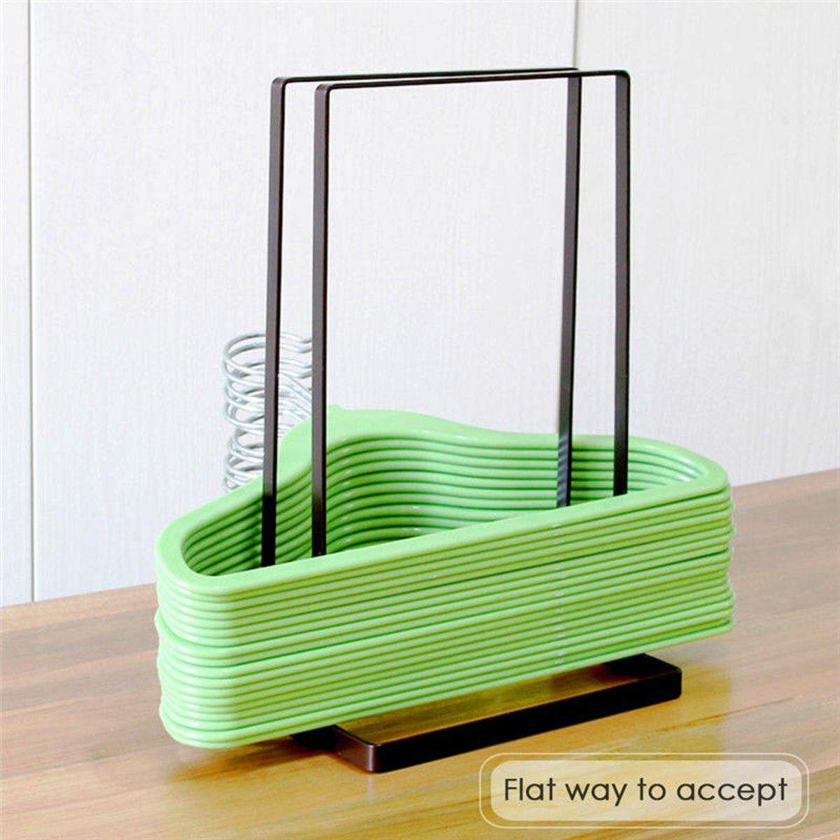 Smart Design Clothes Hanger Stacker Iron Holder Storage Organizer Rack