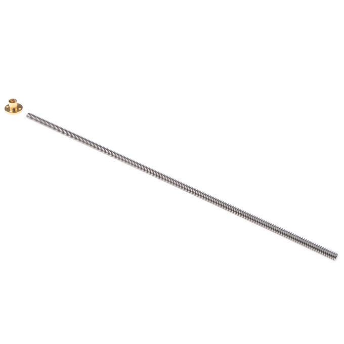 500mm 3D Printer T8 8mm Lead Threaded Screw Rod Linear Shaft & Nut