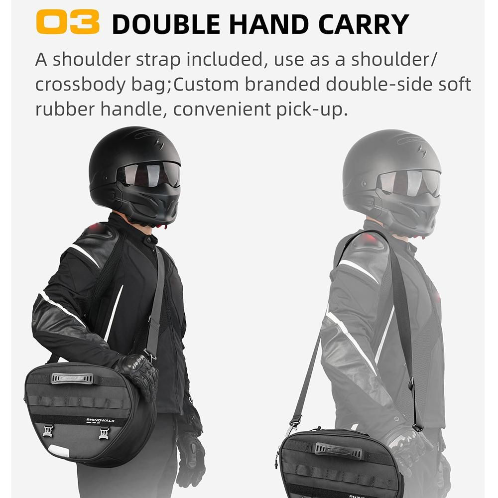 Large Capacity Motor Tunnel Bag Scooter Underbone Motorcycle Multifunction 15L Motorcross ReatSeat Bag Cycling Bag Shoulder Bag