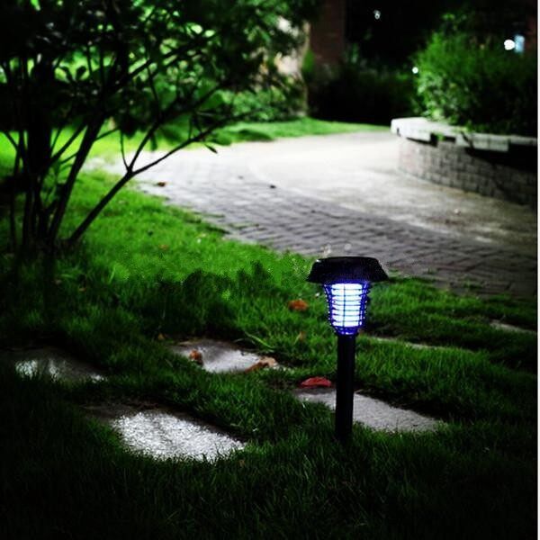 3 PCS LED Outdoor Solar UV Mosquito Insect Pest Bug Killer Garden Light Lamp