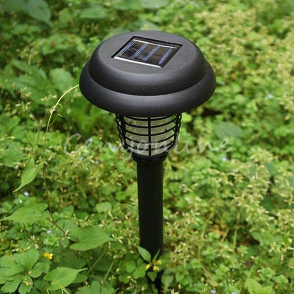 3 PCS LED Outdoor Solar UV Mosquito Insect Pest Bug Killer Garden Light Lamp