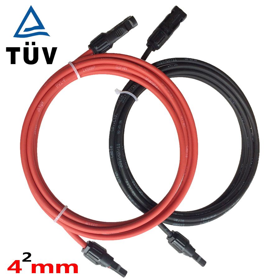 Solar PV Cable 4mm2 With Connector Tinned-Copper Conductor