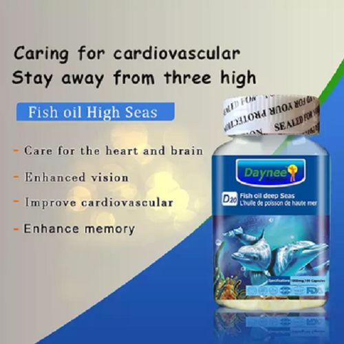Fish Oil Capsules For Healthy Heart & Eye Care 100 Capsules