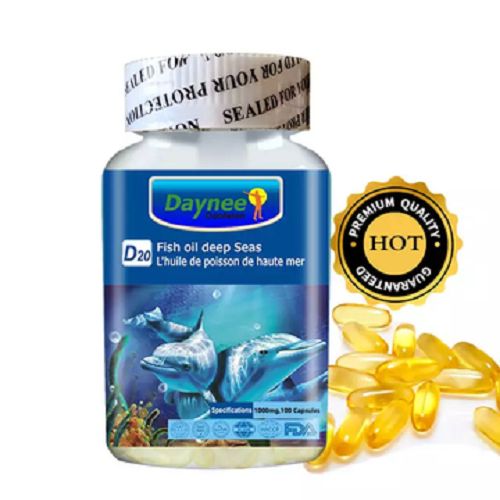 Fish Oil Capsules For Healthy Heart & Eye Care 100 Capsules