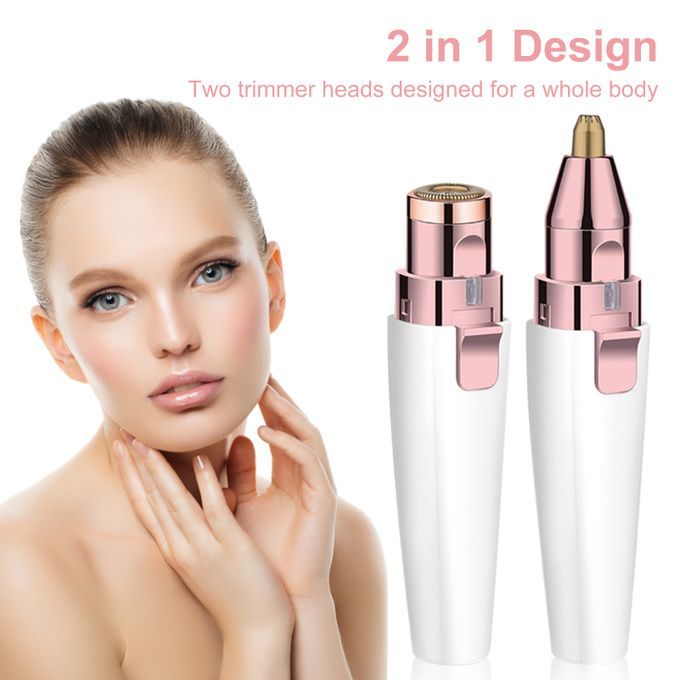 2 In 1 Women Facial Hair Remover Mini Portable Rechargeable