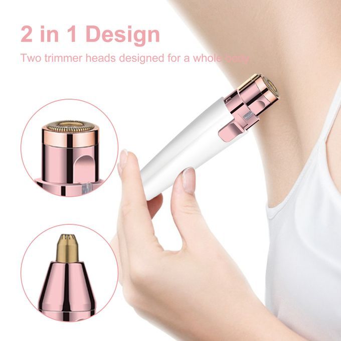 2 In 1 Women Facial Hair Remover Mini Portable Rechargeable