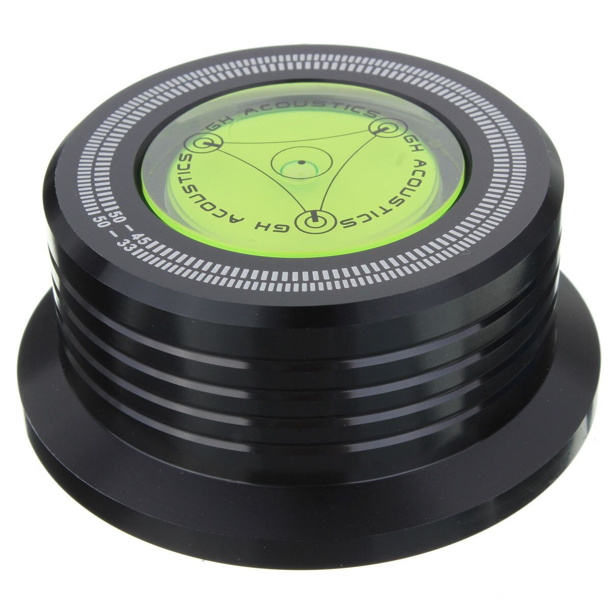 3-in-1 Record Clamp LP Disc Stabilizer Turntable Vibration Balanced Black (black)
