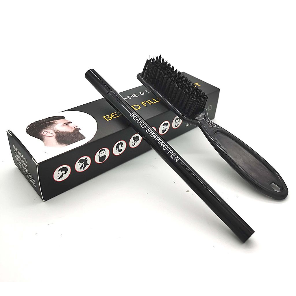 2-in-1 Waterproof Natural Hair Eyebrow Beard Filler Pen Long-lasting
