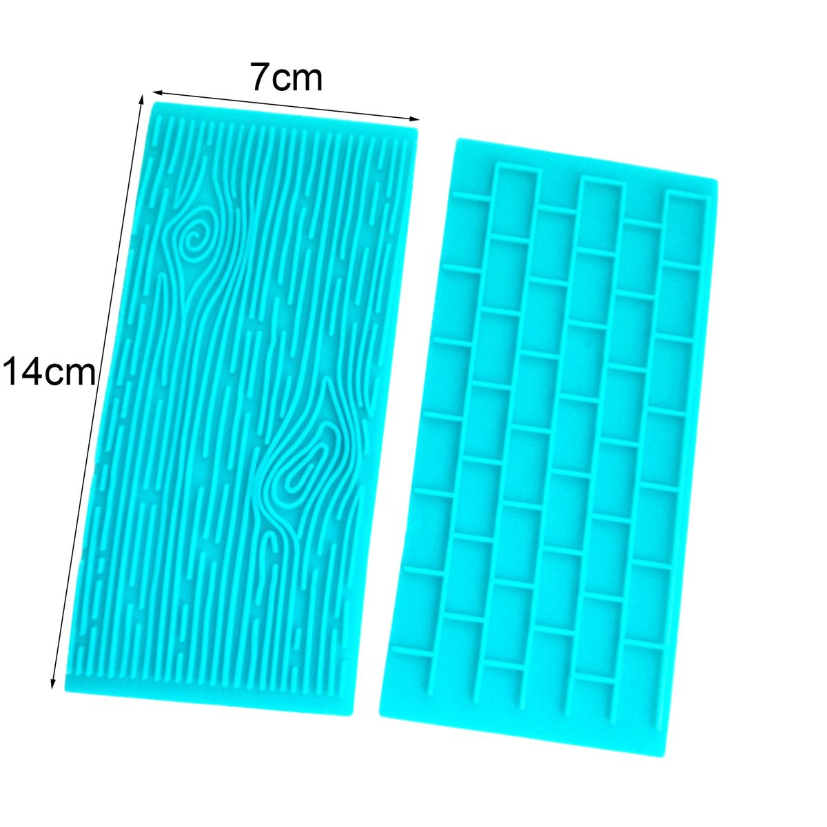 6Pcs/Set Cake Decor Mold Stone Wall High Temperature-Blue