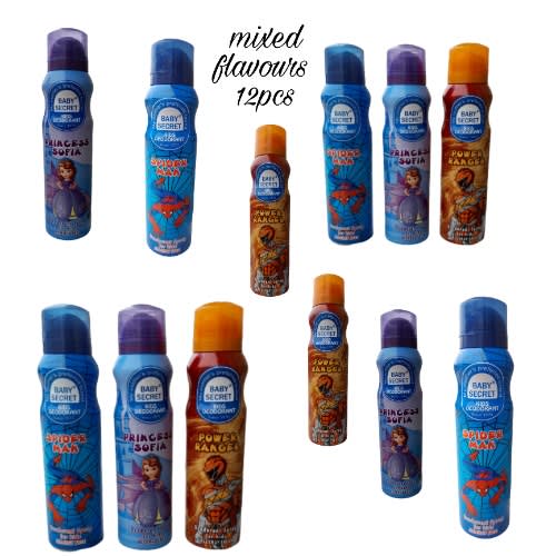 Baby Secret Kids Deodorant For Boys & Girls-12PiecesX100ml