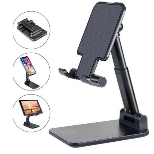Foldable Desktop Phone Stand Holder-Black