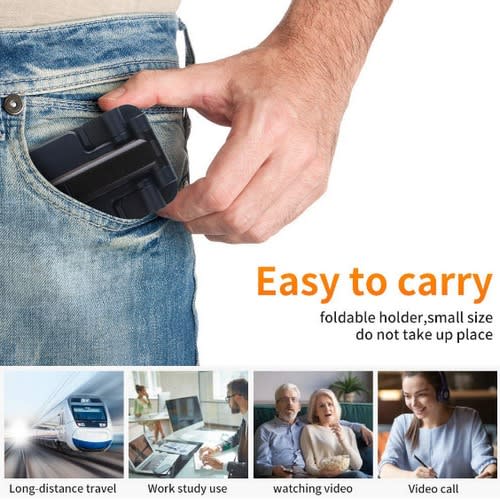 Foldable Desktop Phone Stand Holder-Black