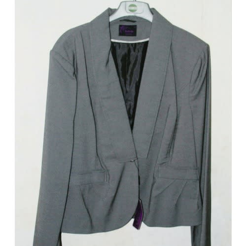 Women's Long Sleeves Trouser Suit - Grey