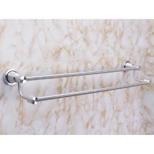 Double Rail Towel Hanger - Silver