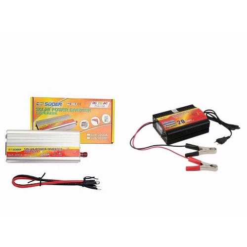 Suoer 2000watts Inverter Anti-reverse Protection With 20amps External Charger