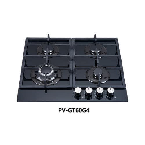 4 Burner Gas Cooker Hob - 800x500mm- Pv-gt60g4