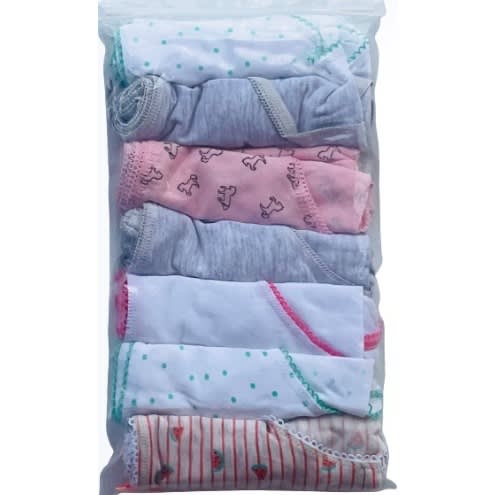 7 Pack Colored Girls Briefs- F2