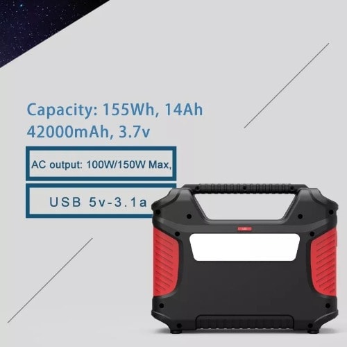 Solar Power Generator 42000mah - 155W