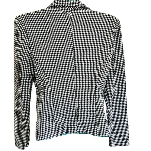 Long Sleeved Houndstooth Blazer