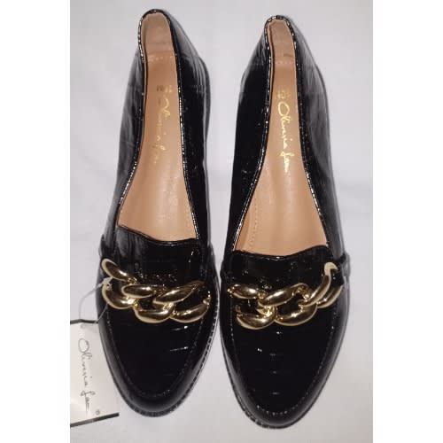 Sole Croc Embossed Loafers For Ladies