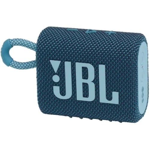 Go 3 Small Bluetooth Box - Waterproof Portable Speaker - Blue