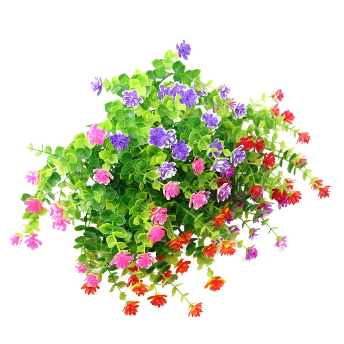 20 Bundles Artificial FlowersPlants Greenery Shrubs for Indoor Outdoors Home Garden Patio Hanging Planter