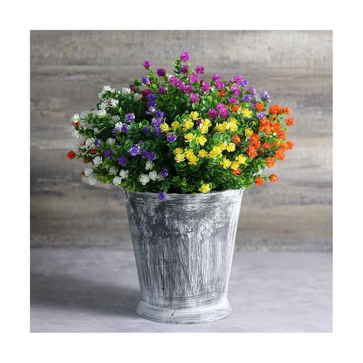 20 Bundles Artificial FlowersPlants Greenery Shrubs for Indoor Outdoors Home Garden Patio Hanging Planter