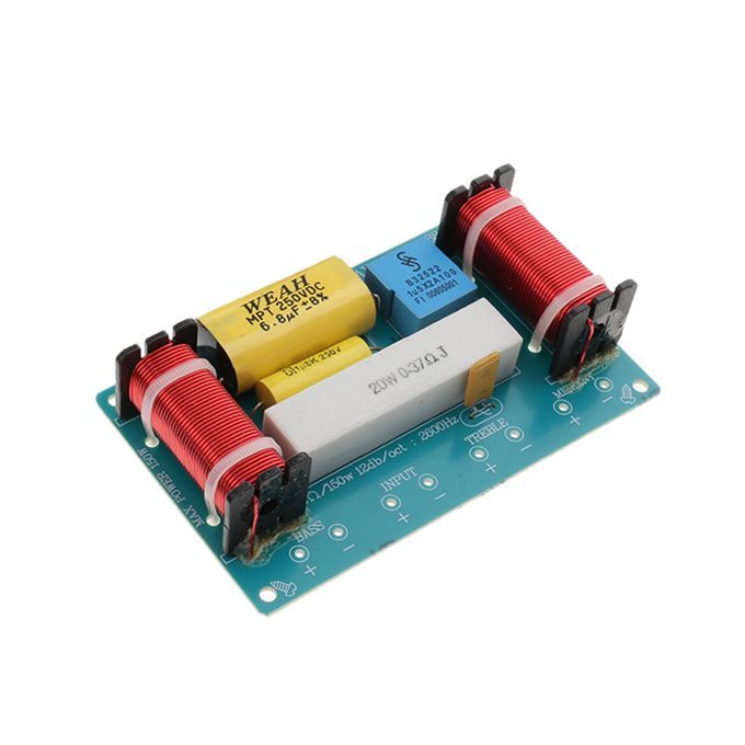 2PCS 3 Way Audio Filter Bass Speaker Crossover Frequency  Car