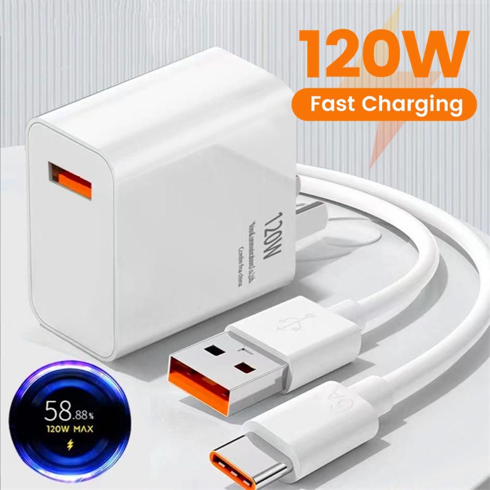 120W USB Charger Fast charging iPhone 14 13 12 Xiaomi Ipad doogee Realme Samsung